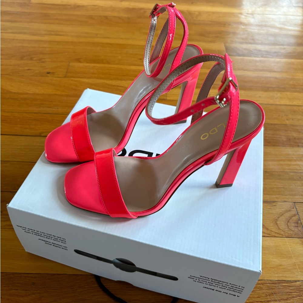 Aldo hot pink sandals - size 6